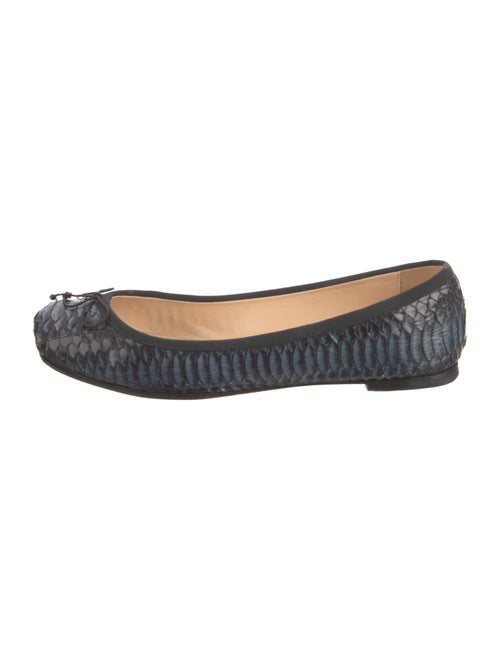 Christian Louboutin Water Snake Animal Print Ballet Flats
