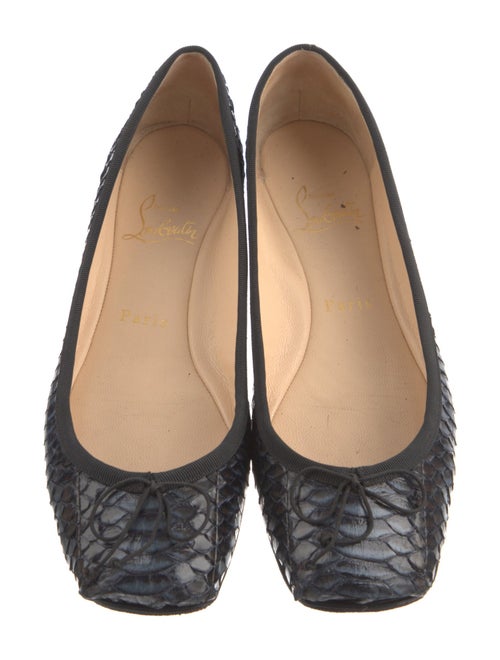 Christian Louboutin Water Snake Animal Print Ballet Flats