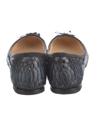 Christian Louboutin Water Snake Animal Print Ballet Flats