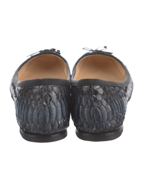 Christian Louboutin Water Snake Animal Print Ballet Flats