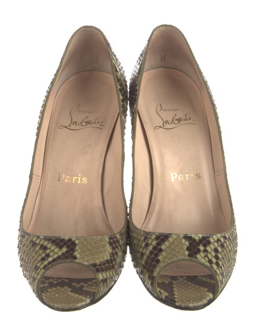 Christian Louboutin Snakeskin Animal Print Pumps