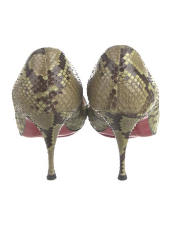 Christian Louboutin Snakeskin Animal Print Pumps