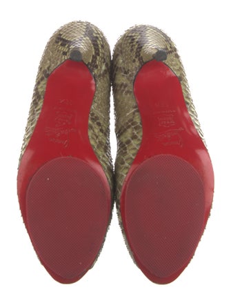 Christian Louboutin Snakeskin Animal Print Pumps