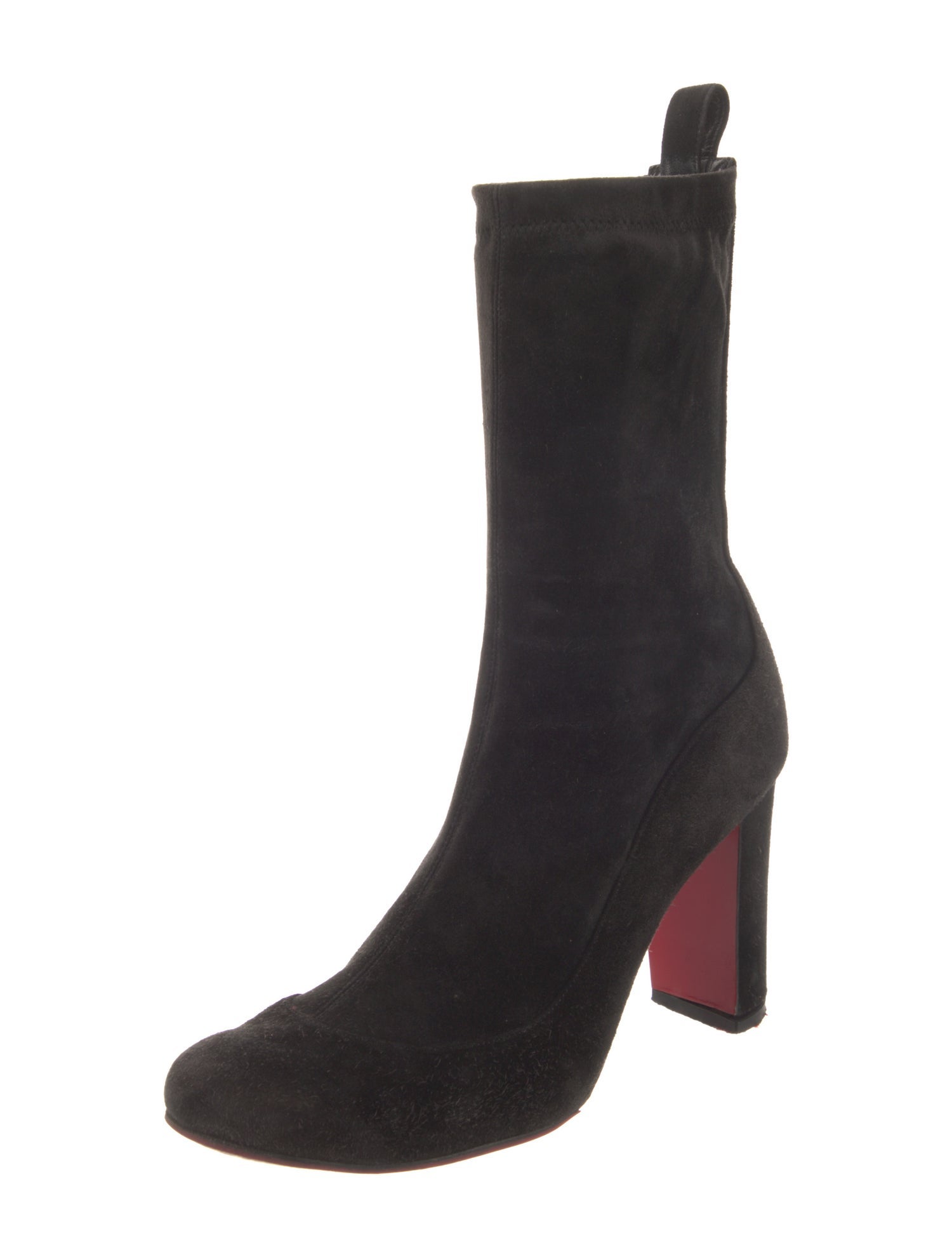 Christian Louboutin Suede Sock Boots