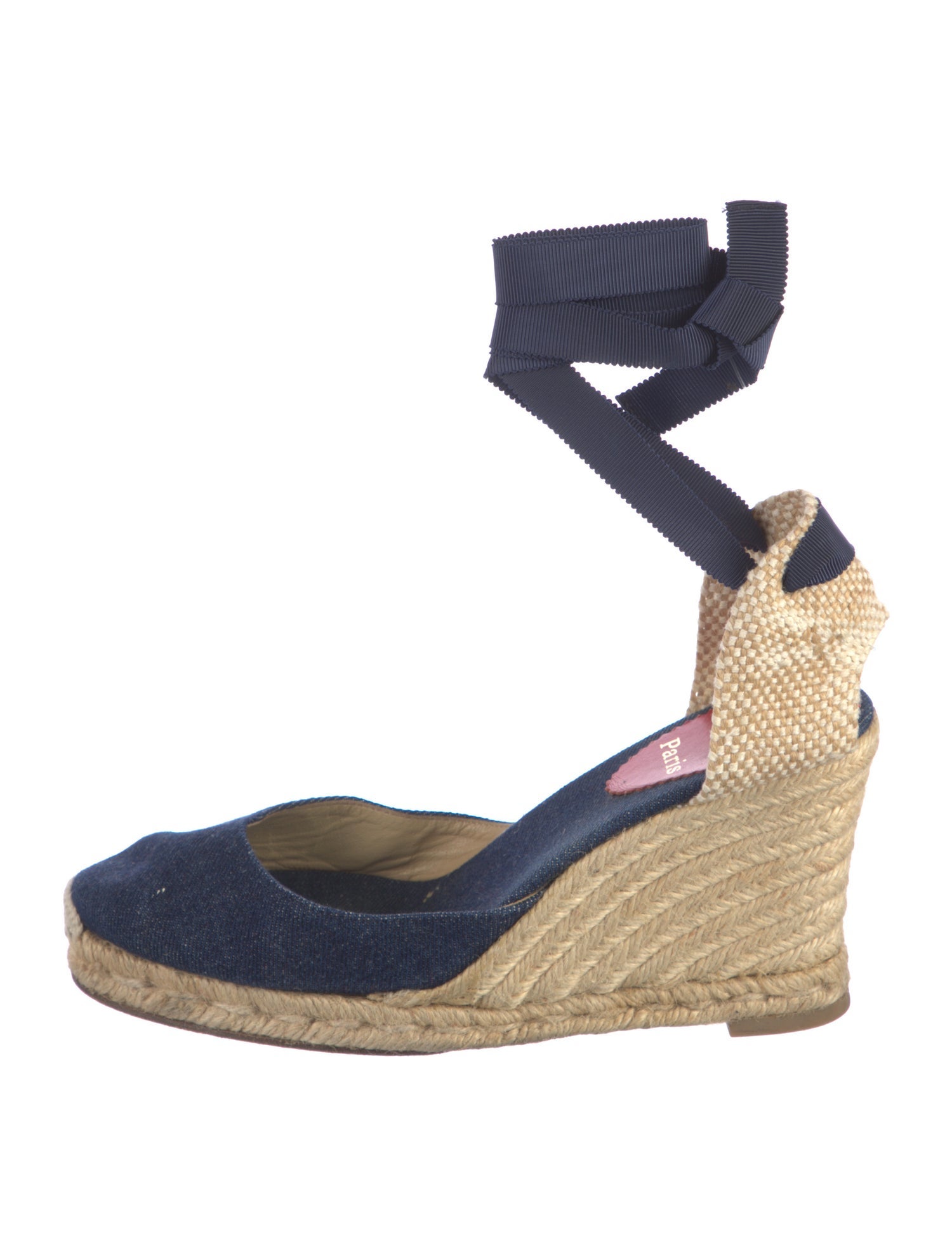 Christian Louboutin Canvas D'Orsay Pumps