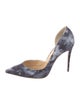 Christian Louboutin Tie-Dye Print D'Orsay Pumps