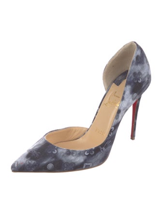 Christian Louboutin Tie-Dye Print D'Orsay Pumps