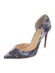 Christian Louboutin Tie-Dye Print D'Orsay Pumps