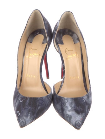 Christian Louboutin Tie-Dye Print D'Orsay Pumps