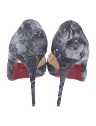 Christian Louboutin Tie-Dye Print D'Orsay Pumps