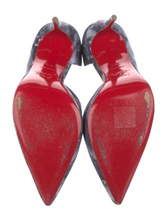 Christian Louboutin Tie-Dye Print D'Orsay Pumps