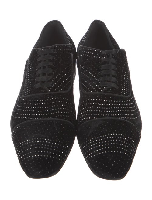 Christian Louboutin Velvet Printed Oxfords