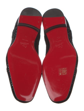 Christian Louboutin Velvet Printed Oxfords