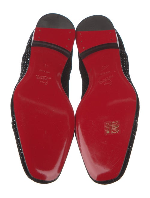 Christian Louboutin Velvet Printed Oxfords