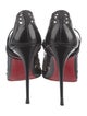 Christian Louboutin Patent Leather Lasercut Accents D'Orsay Pumps