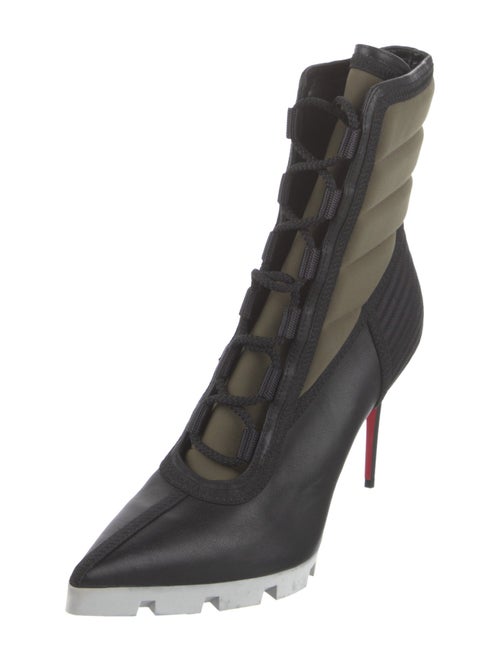 Christian Louboutin Leather Lace-Up Boots