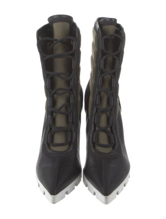 Christian Louboutin Leather Lace-Up Boots