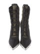 Christian Louboutin Leather Lace-Up Boots