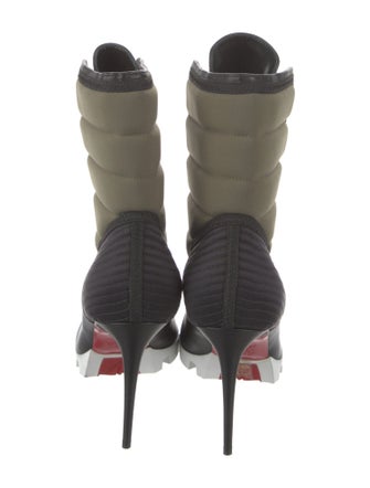 Christian Louboutin Leather Lace-Up Boots