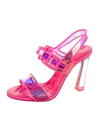 Christian Louboutin PVC Slingback Sandals