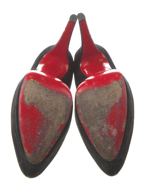 Christian Louboutin Suede Mesh Accents Boots