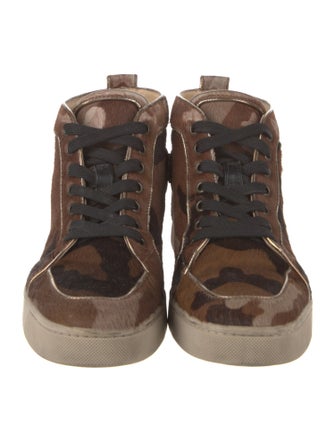 Christian Louboutin Ponyhair Printed Sneakers