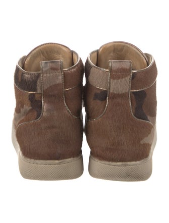 Christian Louboutin Ponyhair Printed Sneakers