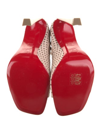 Christian Louboutin Leather Lasercut Accents Lace-Up Boots