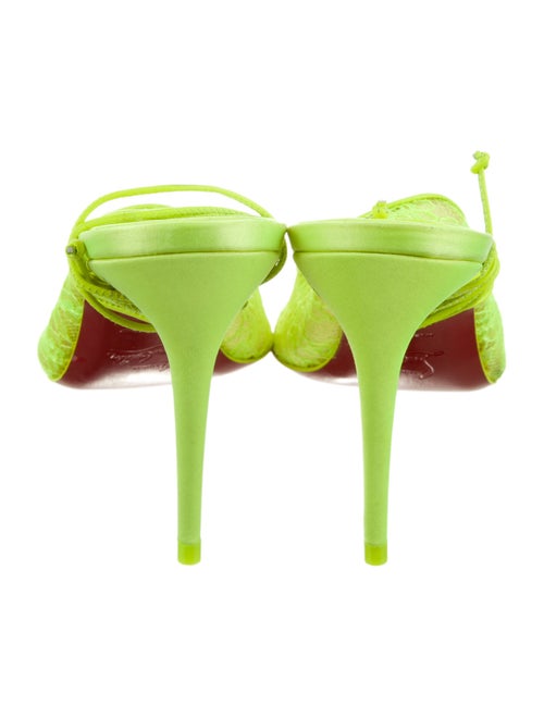 Christian Louboutin Lace Lace Pattern Slingback Pumps