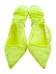 Christian Louboutin Lace Slingback Pumps