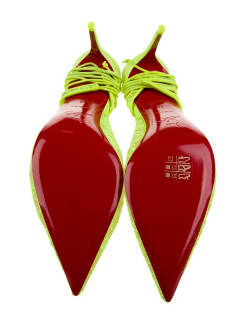 Christian Louboutin Lace Slingback Pumps