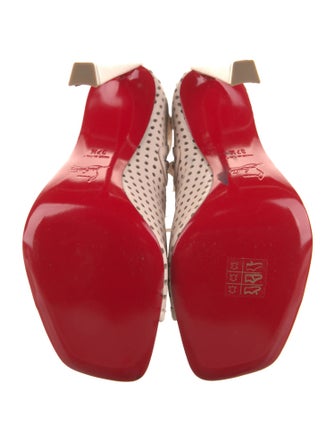 Christian Louboutin Leather Lasercut Accents Lace-Up Boots