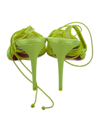 Christian Louboutin Lace Lace Pattern Slingback Pumps