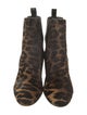 Christian Louboutin Ponyhair Animal Print Chelsea Boots