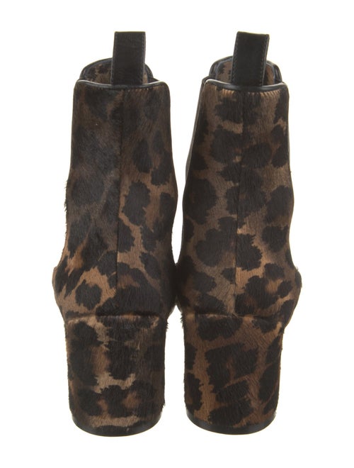 Christian Louboutin Ponyhair Animal Print Chelsea Boots