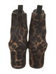 Christian Louboutin Ponyhair Animal Print Chelsea Boots