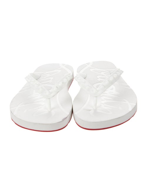 Christian Louboutin Rubber Studded Accents Slides