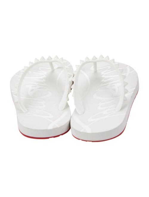 Christian Louboutin Rubber Studded Accents Slides