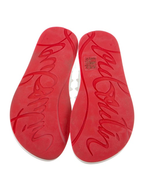 Christian Louboutin Rubber Studded Accents Slides