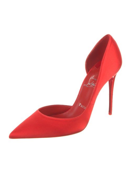 Christian Louboutin Satin D'Orsay Pumps