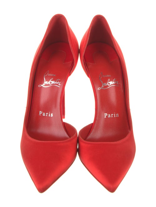 Christian Louboutin Satin D'Orsay Pumps
