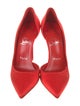 Christian Louboutin Satin D'Orsay Pumps
