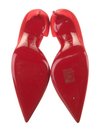 Christian Louboutin Satin D'Orsay Pumps