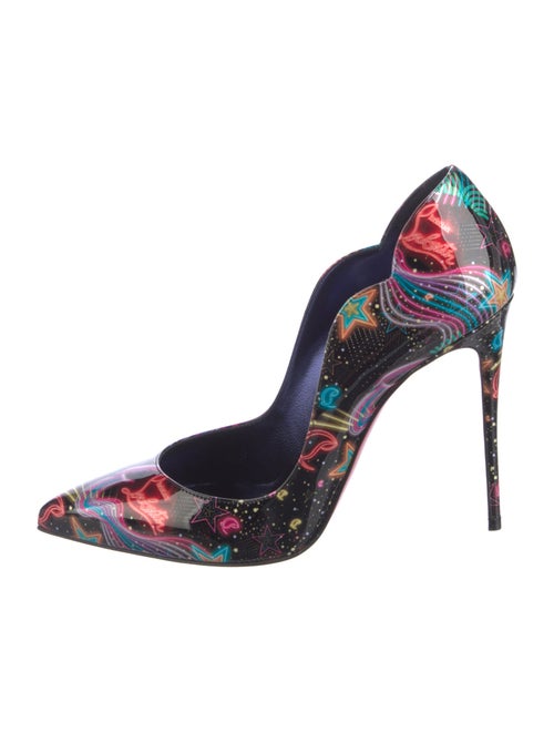 Christian Louboutin Patent Leather Printed Pumps