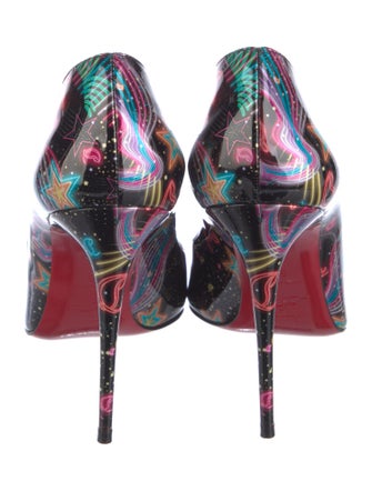 Christian Louboutin Patent Leather Printed Pumps