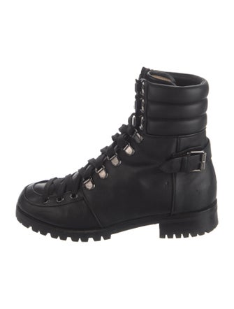 Christian Louboutin Leather Combat Boots