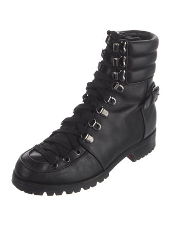 Christian Louboutin Leather Combat Boots