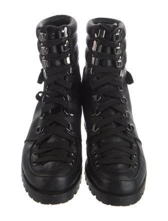 Christian Louboutin Leather Combat Boots