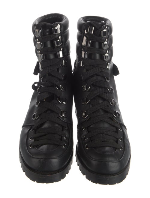 Christian Louboutin Leather Combat Boots