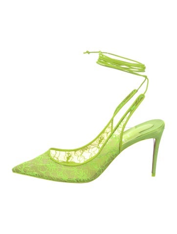 Christian Louboutin Pumps Lace Pattern Slingback IT 38 | 8